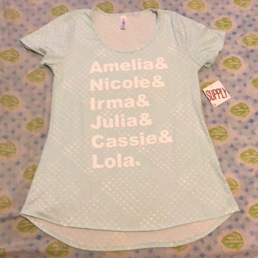 Lularoe Supply : Small Classic T with LLR names